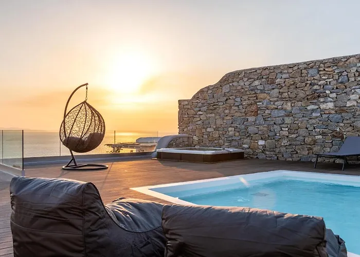 فيلة In Mykonos - 6 Bedroom - 1km From - Infinity Pool - Sunset View