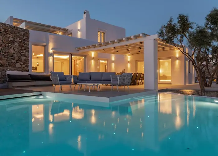فيلة In Mykonos - 6 Bedroom - 1km From - Infinity Pool - Sunset View *