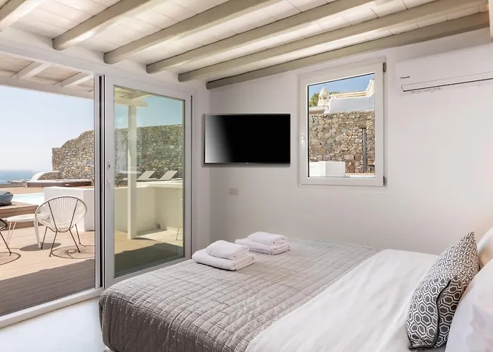 فيلة In Mykonos - 6 Bedroom - 1km From - Infinity Pool - Sunset View