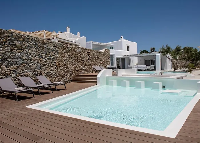 فيلة In Mykonos - 6 Bedroom - 1km From - Infinity Pool - Sunset View *